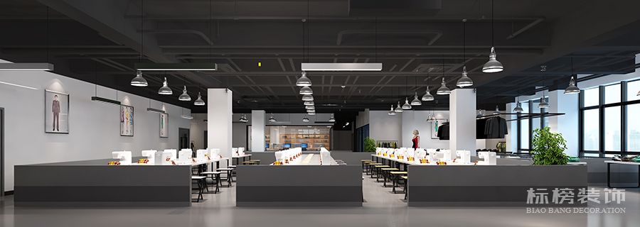 服裝貿易公司辦公區(qū)設計效果圖2